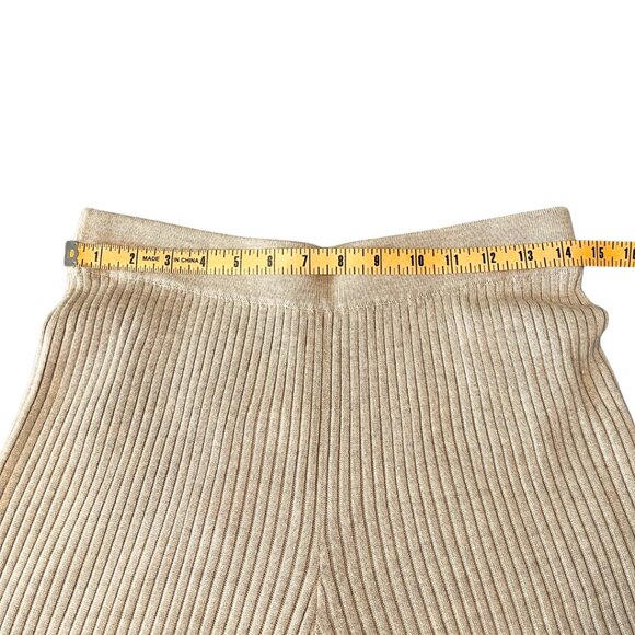 The Drop NWT Wide Leg Ribbed Sweater Pants Womens Size M Knit Stretch Soft Cozy - Picture 7 of 10